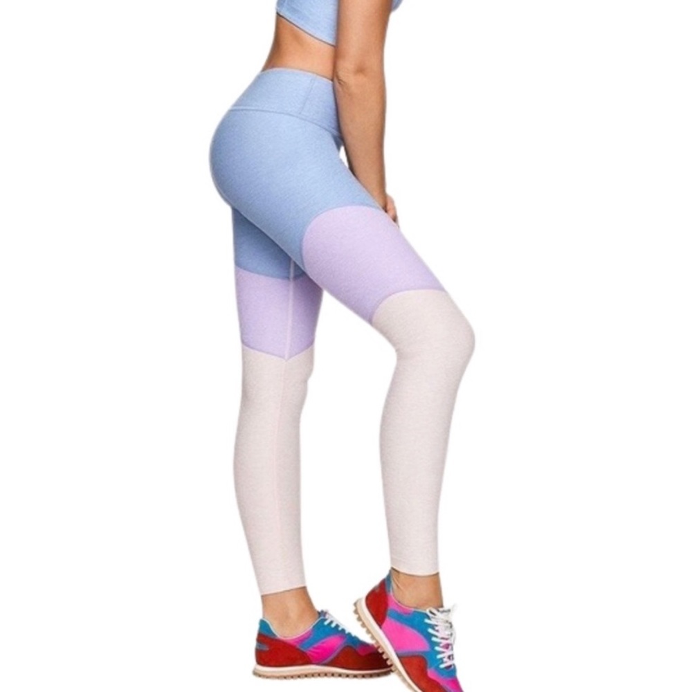 Outdoor Voices Color Block Compression Leggings Size Medium‎